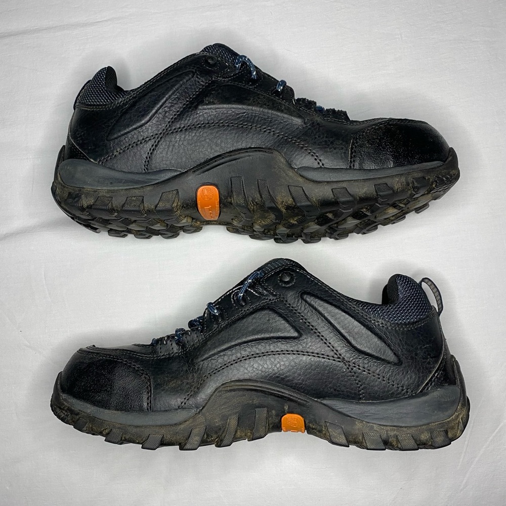 Timberland PRO Men's Black Leather Work Sneakers - Picture 3 of 9